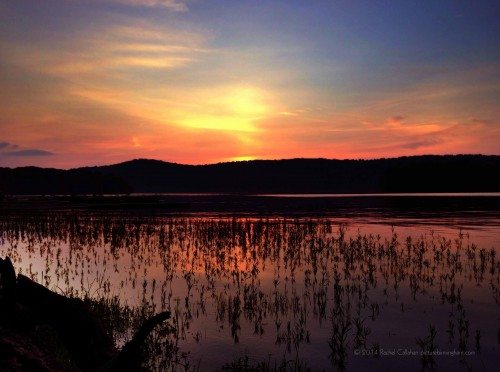 Sunset over Lake Purdy