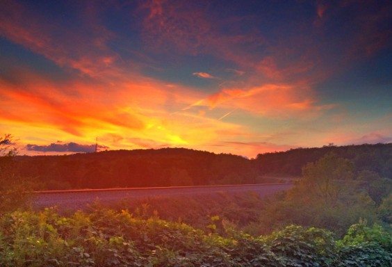 Sunset on the Tracks